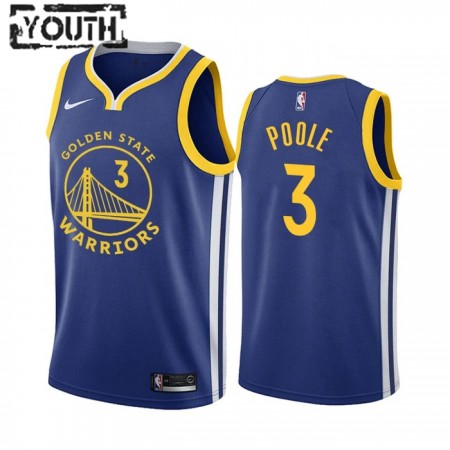 Dres Golden State Warriors Poole 3 Jordan Nike 2022-23 Icon Edition Royal Swingman - Dječji